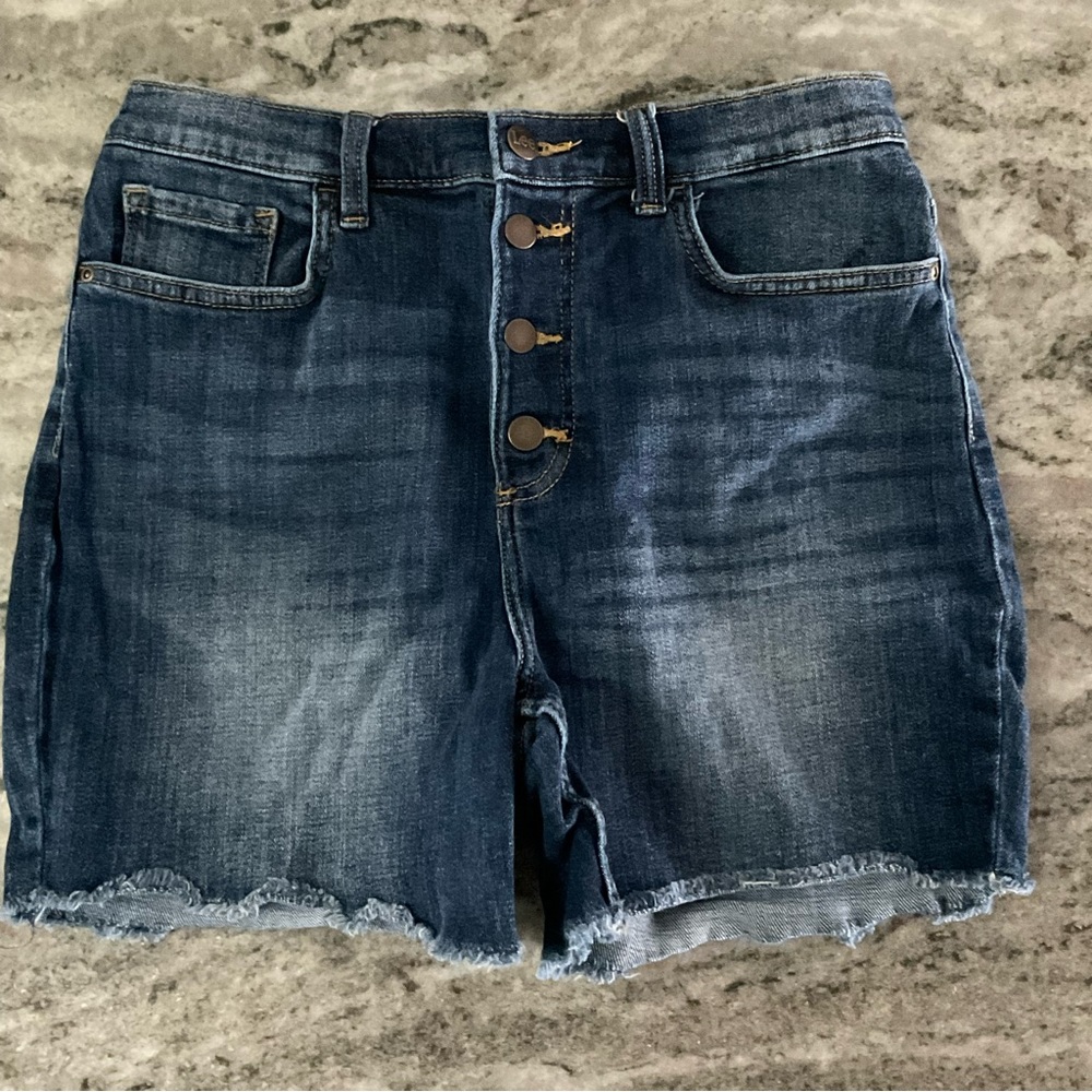 Lee Women's 12 Hi-Rise Relaxed Fit Modern Cyan Short Denim Jean (C1)
